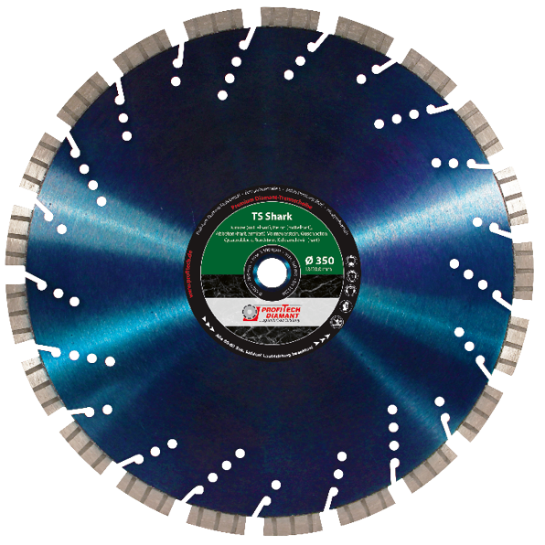 Profitech TS Shark diamant doorslijpschijf met turbo segmenten