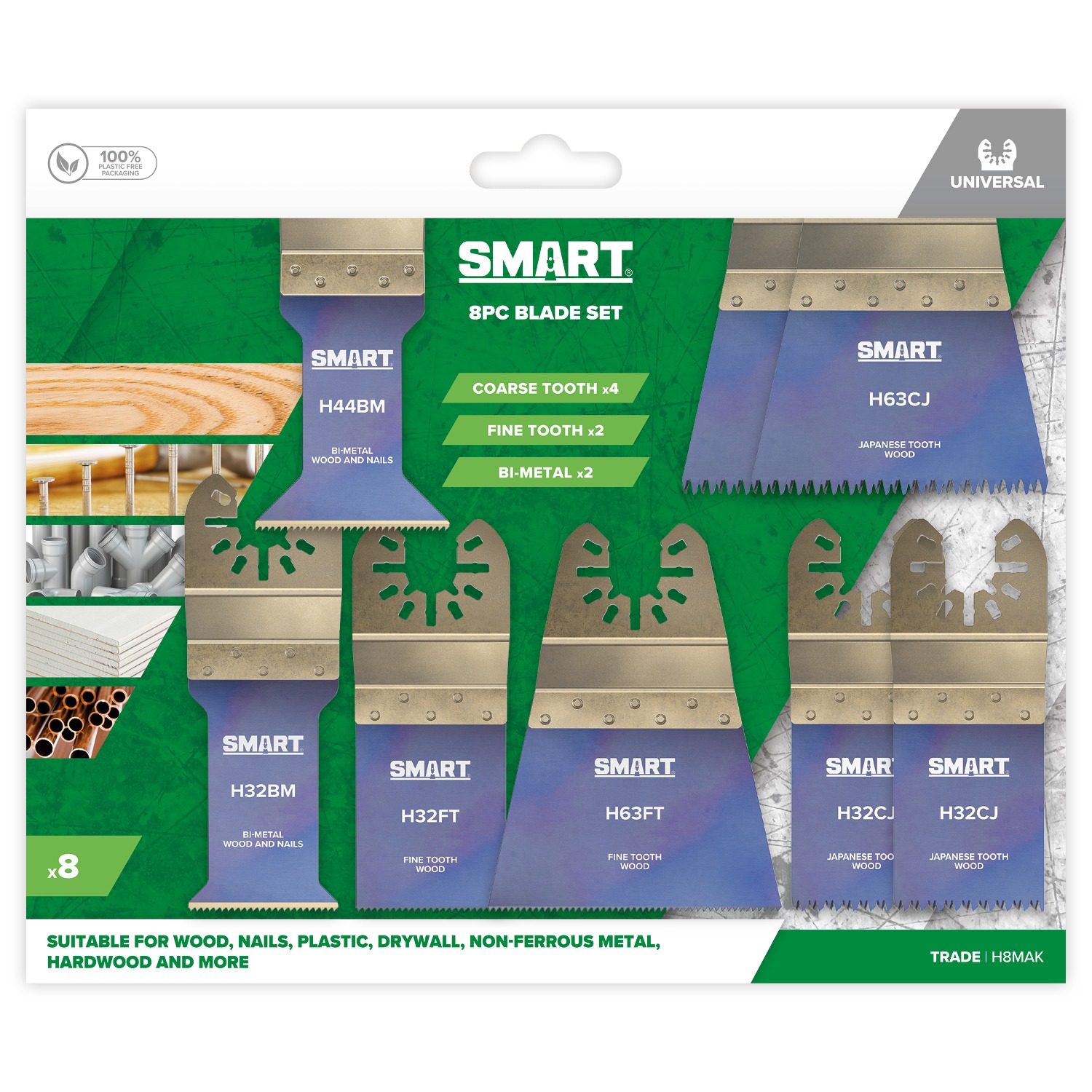 SMART Trade Series 8-delige Multitool Zaagbladenset