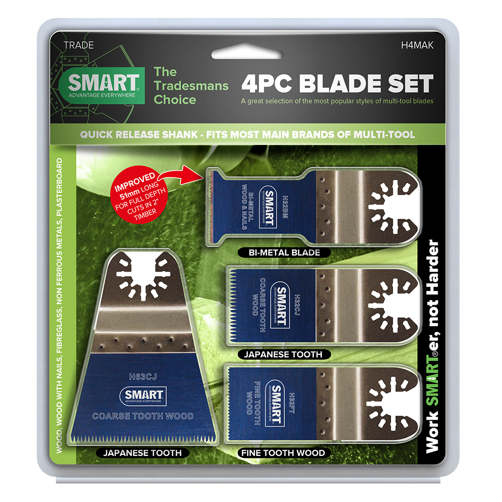 SMART 4-delige Multitool Zaagbladenset