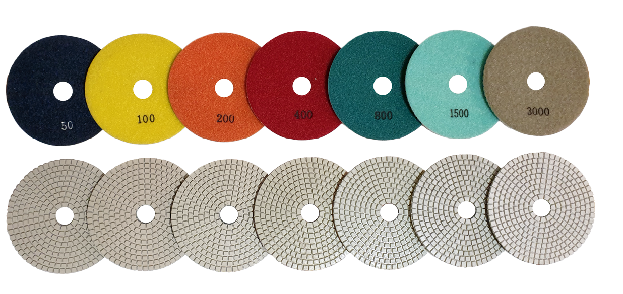 Profitech polijstpad nat Ø125 mm voor natuursteen en beton