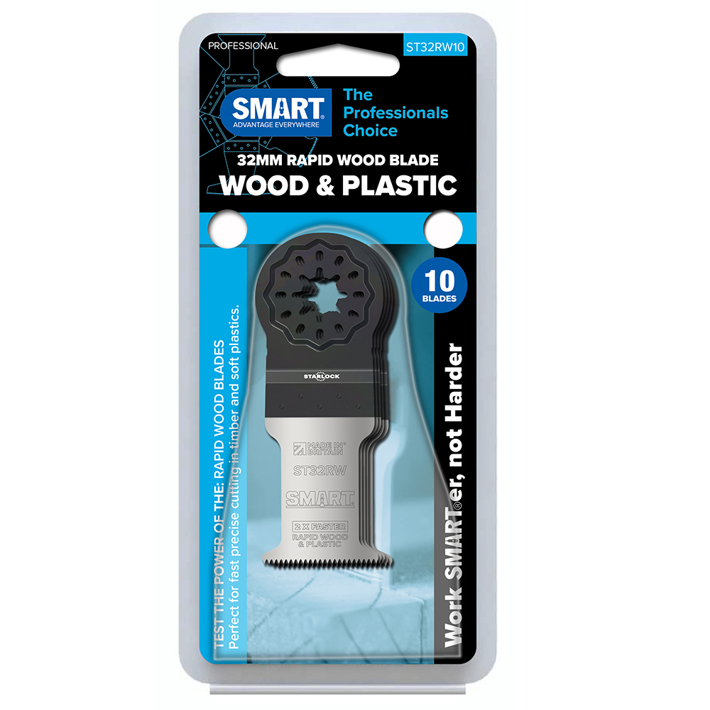 SMART 32mm Rapid Wood Blade Starlock – 10 stuks multitoolbladen