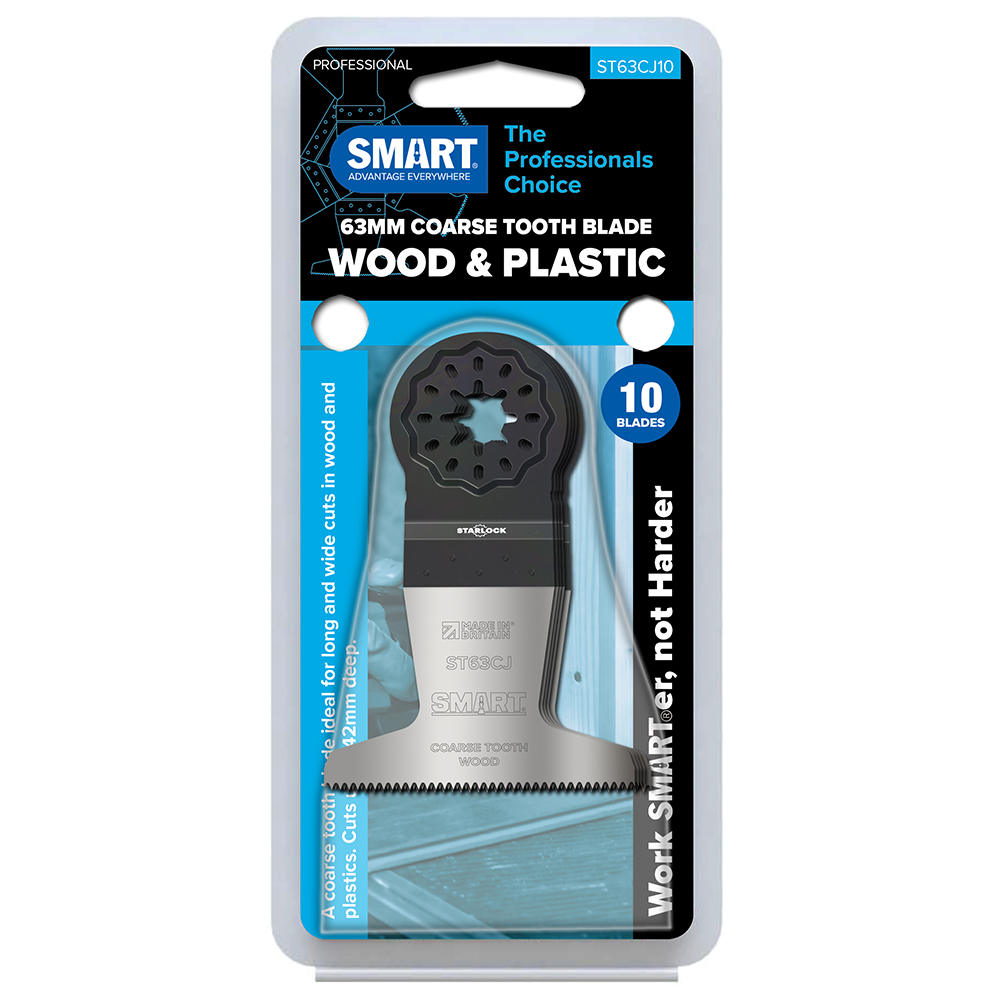 SMART 63mm Coarse Tooth Blade Starlock – 10 stuks multitoolbladen