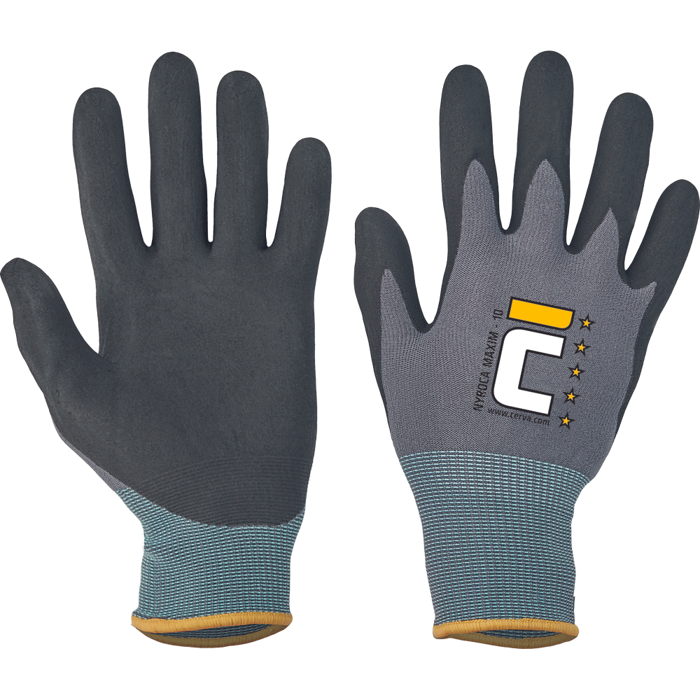 CERVA NYROCA MAXIM handschoenen latex coating 15G nylon
