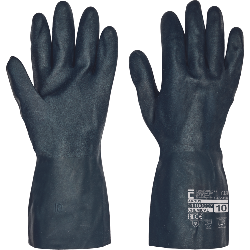 CERVA ARGUS handschoenen neopreen chemisch bestendig 30cm