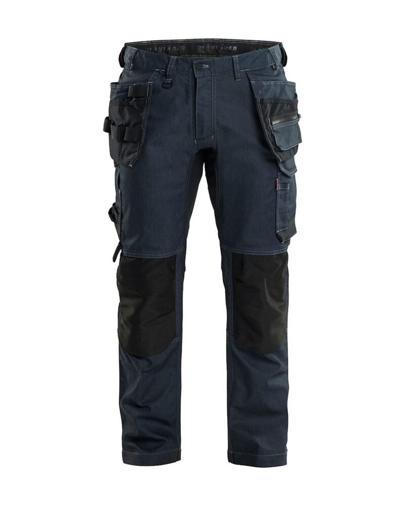 blaklader werkbroek 1750 denim stretch met gereedschapszakken