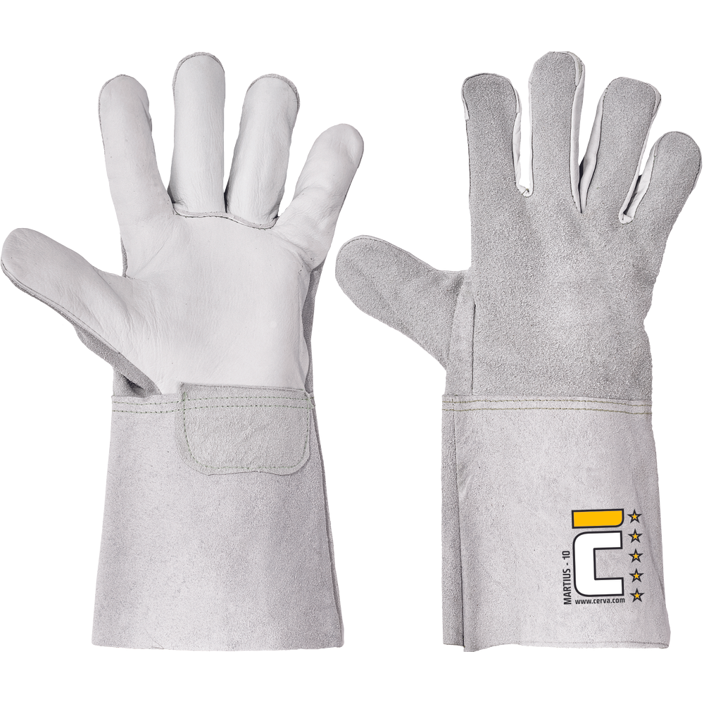 CERVA MARTIUS handschoenen kevlar splitleer 35cm EN12477