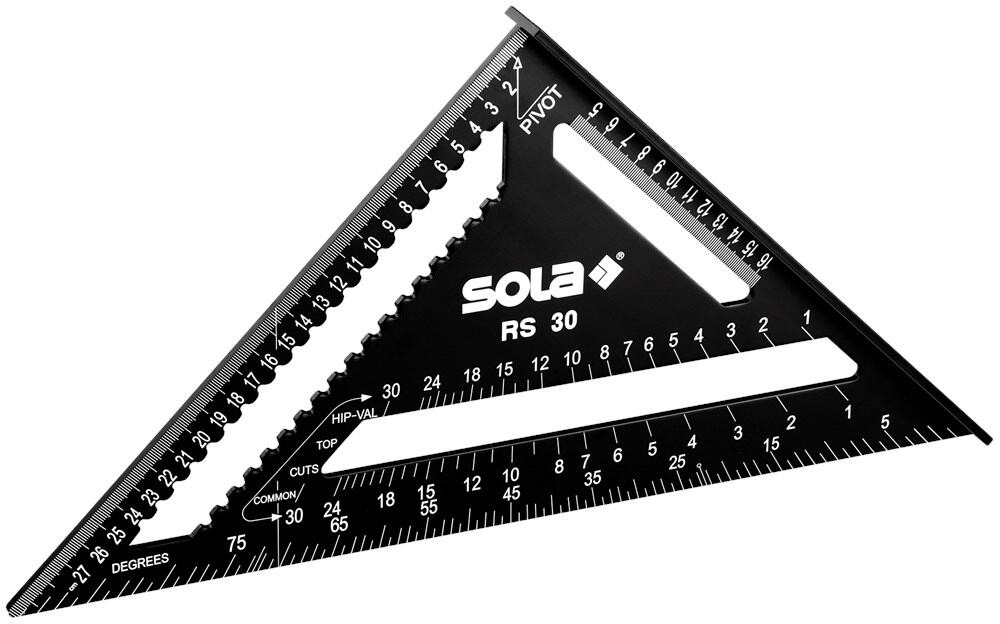 sola rs 30 spantenwinkelhaak aluminium zwart 300 mm
