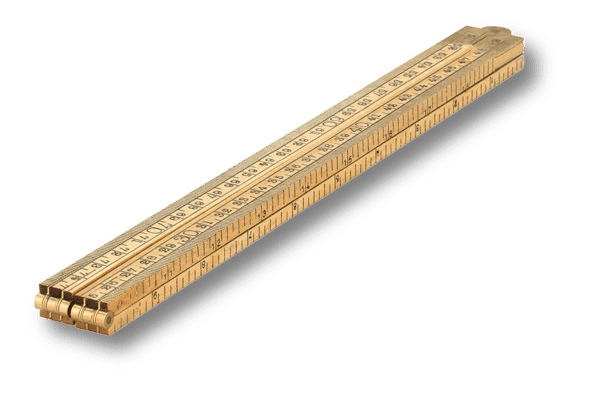 sola duimstok s 1/4 houten duimstok met messing scharnieren