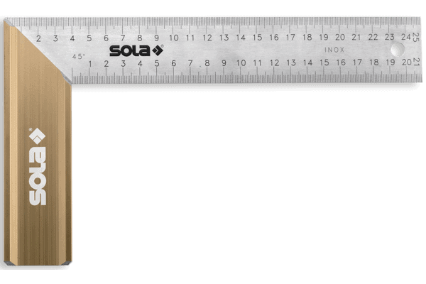 sola srb 300 schrijfhaak aluminium blok met rvs been