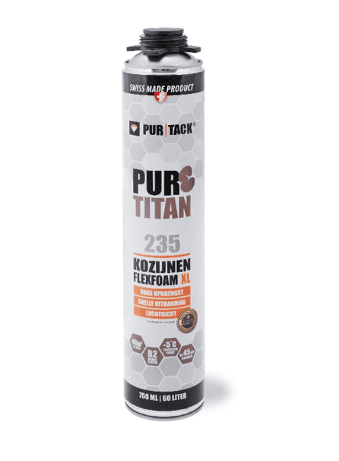 purtack 235 pur titan flex elastisch pu schuim luchtdicht 750ml