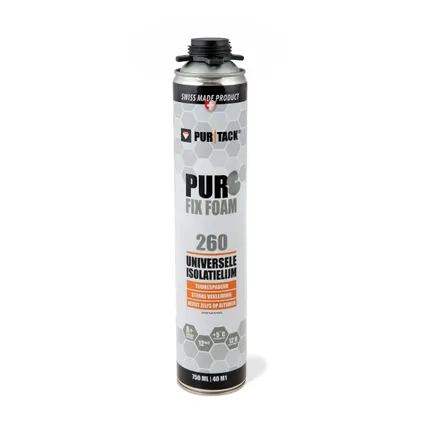 purtack 260 pur fix foam isolatie lijmschuim dakplaat pu 750ml